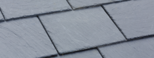 slate roof tiles close up
